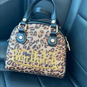 Von Dutch Leopard Mini Bag